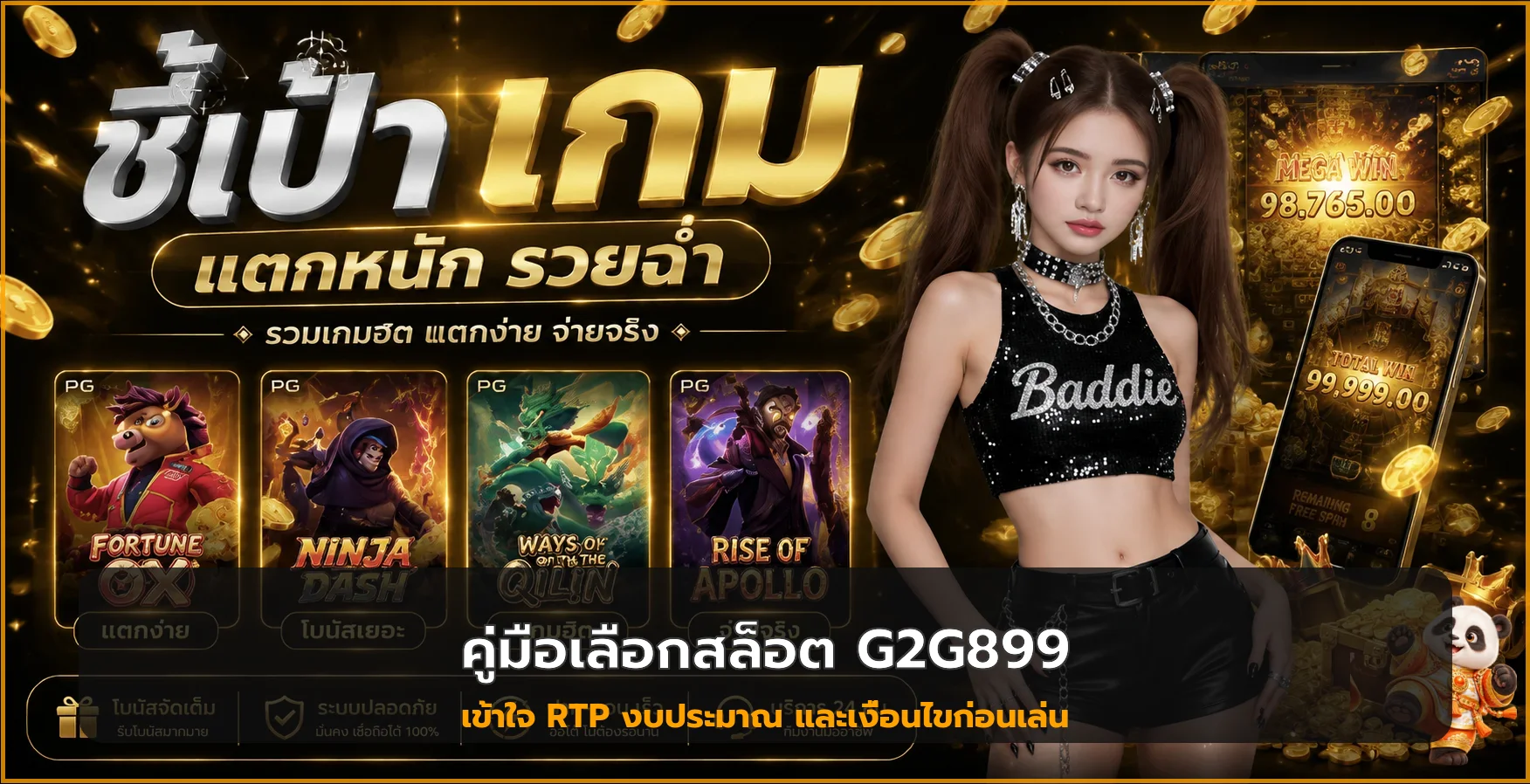 G2G899 คู่มือ RTP สล็อต เลือกเกมให้เหมาะกับงบ